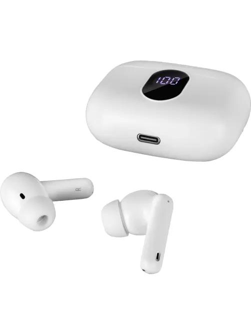 Наушники Sven E-310B, белый, Bluetooth, TWS, ANC, ENC