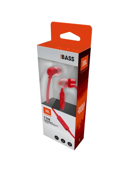 Наушники JBL Tune 110 Red красный (JBLT110RED)