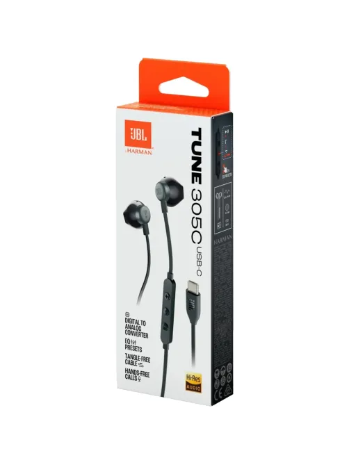Наушники JBL Tune 305C Black (JBLT305CBLK)