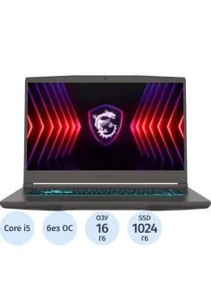 Ноутбук MSI B13UC-3287XRU(9S7-16R831-3287)i5-13420H/16Gb/1Tb/RTX/15.6/NoOS