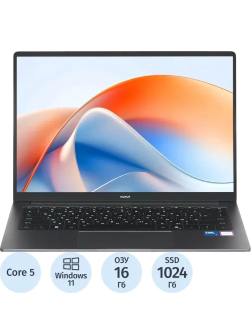 Ноутбук HONOR X14 Plus FRB-X(5301ALWA)Core 5 220H/16Gb/1Tb SSD/14/W11H