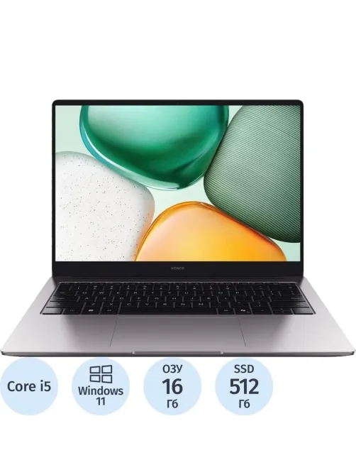 Ноутбук Honor X 14(5301ALWU) i5-12450H/16Gb/512Gb SSD/14/W11H