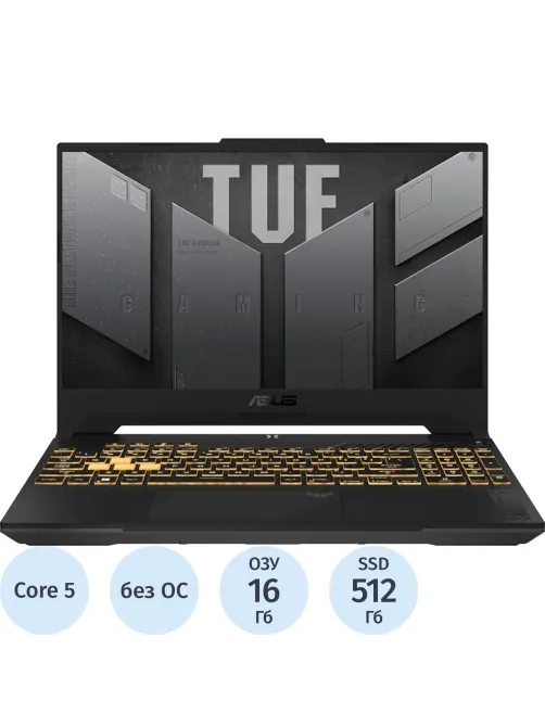 Ноутбук Asus F17 FX707VJB(90NR0MY5-M003R0)Core 5-210H/16G/512/RTX/17.3/NoOS