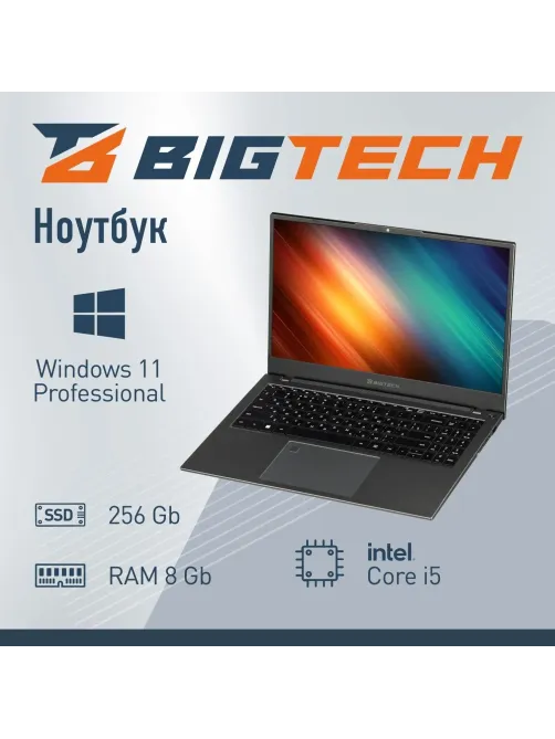 Ноутбук BigTech НЕ157 (HE157-I4A8W) I5-1235U/8Gb/256Gb SSD/15.6/RJ45/W11P