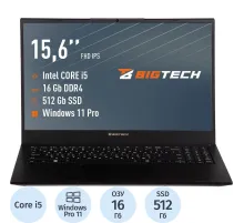 Ноутбук BigTech R157(R157-I4B9WTPM) i5-1235U/16Gb/512Gb SSD/15.6/W11P