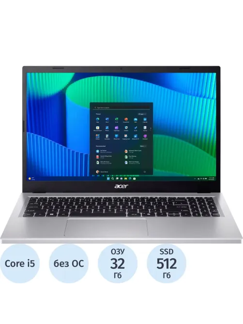 Ноутбук Acer EX215-57-512N(NX.EJBER.009)i5-13420H/32Gb/512Gb SSD/15.6/noOS