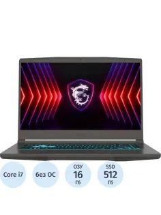 Ноутбук MSI B13VE-3200XRU(9S7-16R831-3200)i7-13620H/16Gb/512G/RTX/15.6/NoOS
