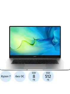 Ноутбук Huawei D BoM-WFP9(53013TUE) R7 5700U/8Gb/512Gb SSD/15.6/IPS/noOS