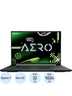 Ноутбук Gigabyte X16 1VH(1VH93KZC64AD)R AI 7-350/32Gb/1Tb/RTX5060/16/NoOS
