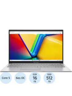 Ноутбук Asus X1504VA-BQ591(90NB13Y2-M00X80)Core 5-120U/16Gb/512Gb/15.6/NoOS