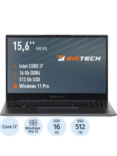 Ноутбук BigTech НЕ157 (HE157-I5B9W) I7-1255U/16Gb/512Gb SSD/15.6/RJ45/W11P