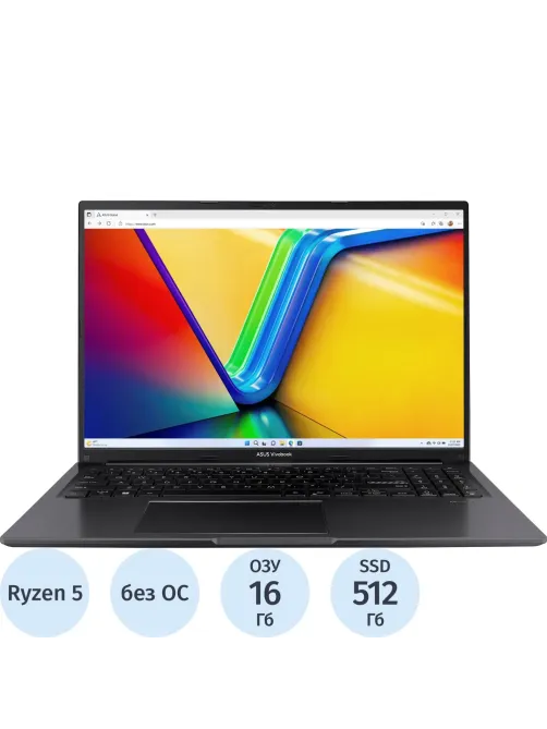 Ноутбук Asus M1605NAQ-MB128(90NB1831-M005C0)R5-150/16Gb/512Gb SSD/16/NoOS