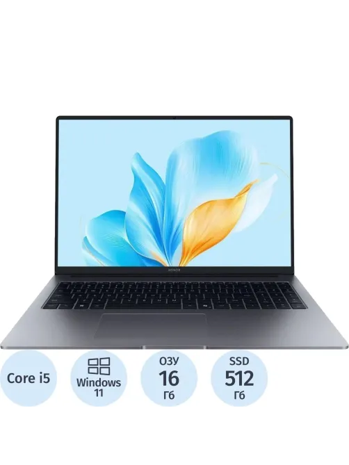 Ноутбук Honor X 16(5301ALWS) i5-13420H/16Gb/512Gb SSD/16/W11H