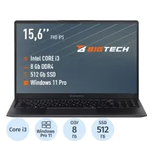 Ноутбук BigTech НЕ167 (HE167-I3A9W) I3-1215U/8Gb/512Gb SSD/15.6/RJ45/W11P