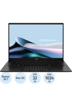Ноутбук Asus UM3406GA-QD009(90NB17R1-M00650)R AI 7-445/32Gb/1TbSSD/14/NoOS