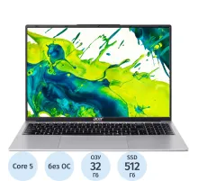 Ноутбук Acer AL16-54P-59ZA(NX.DJ8CD.001)Core 5-120U/32Gb/SSD512Gb/16NoOS