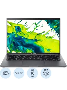 Ноутбук Acer (NX.JFWCD.003) Ultra 7-155H/16Gb/512Gb SSD/14/noOS