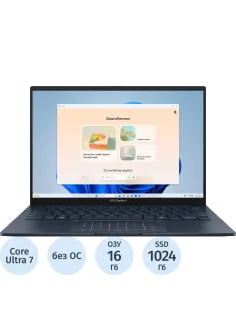 Ноутбук Asus UX3405CA-PP1158(90NB14W1-M01PP0)Ultra 7-255H/16Gb/1TB/14/NoOS