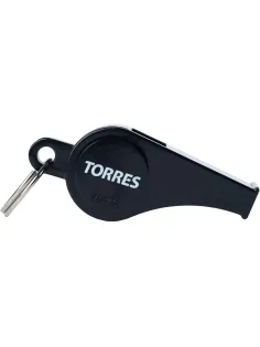Свисток пласт. с шариком TORRES, SS1009, шнурок с карабином черный