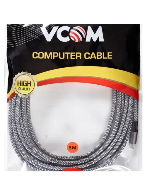 Кабель VR USB3.2 Gen1 CM/CM 5GBs для Oculus 5м, VCOM (CU414M-5.0)