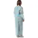 Халат н/с , на завязк, рук.рез, дл.140см, XL, пл 25, голуб, 10 шт/уп