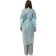 Халат н/с, на завязк, рук.манж, дл.140см, XXL,пл 25, голуб, 10 шт/уп