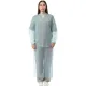 Халат н/с , на завязк, рук.рез, дл.110см, XL, пл 20, голуб, 10 шт/уп