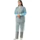 Халат н/с, на завязк, рук.манж, дл.140см, XXL,пл 25, голуб, 10 шт/уп