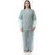 Халат н/с , на завязк, рук.рез, дл.140см, XL, пл 25, голуб, 10 шт/уп