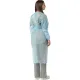 Халат н/с , на завязк, рук.манж, дл.140см, XL, пл 25, голуб, 10 шт/уп