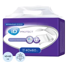 Пелёнка впитывающая однораз. 40х60 id Protect 30 шт/уп