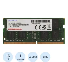 Модуль памяти ADATA DDR4 SO-DIMM 16GB 3200Мгц (AD4S320016G22-SGN)