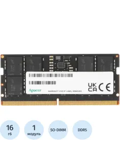 Модуль памяти Apacer DDR5 16GB 4800Мгц SO-DIMM (AS16GHB48CTBBGH)