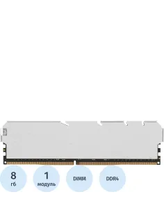 Модуль памяти Netac Shadow S 8GB DDR4 DIMM 3200Мгц (NTSSD4P32SP-08W)