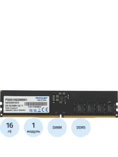 Модуль памяти Patriot DDR5 DIMM 16Gb 5600Мгц(PSD516G560081)