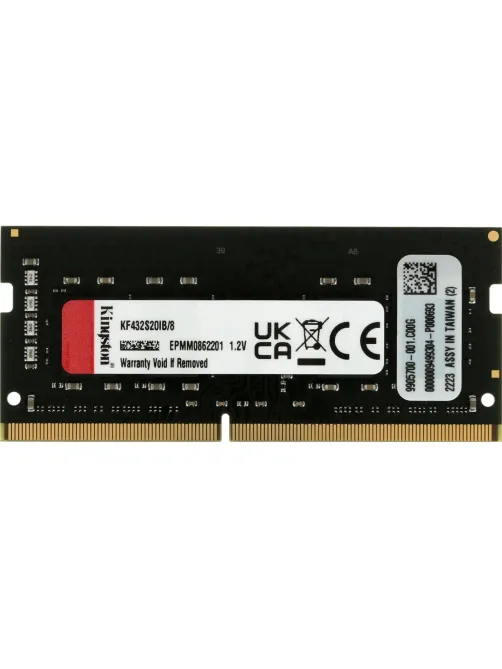 Модуль памяти Kingston 8GB 3200MHz DDR4 CL20 SODIMM FURY KF432S20IB/8