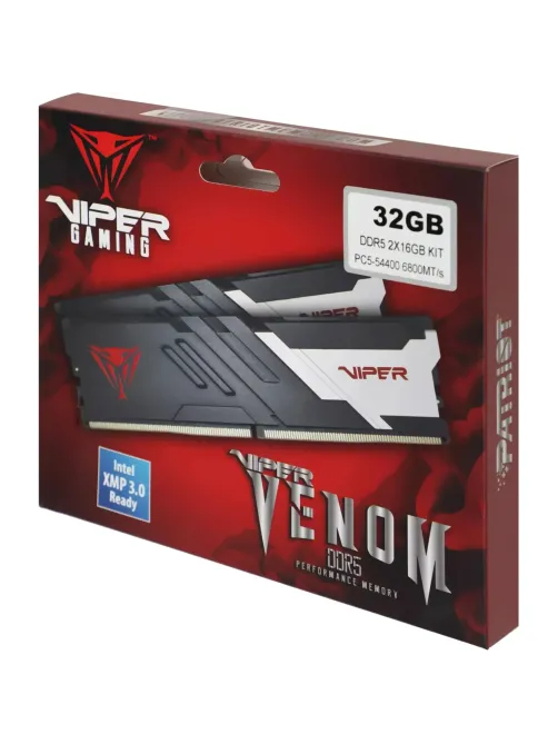 Модуль памяти Patriot Viper DDR5 DIMM 32GB(2x16Gb) 6800MHz (PVV532G680C34K)