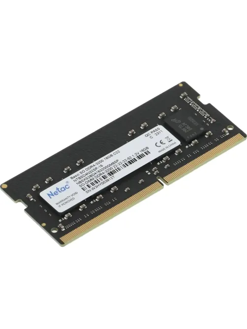 Модуль памяти Netac SO-DIMM DDR4 16Gb, 3200Мгц (NTBSD4N32SP-16)