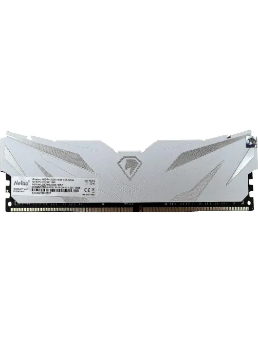 Модуль памяти Netac Shadow II 16GB DIMM DDR4 3200Мгц (NTSWD4P32SP-16W)