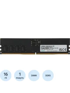 Модуль памяти Apacer DDR5 16GB 5600Мгц DIMM (AU16GHB56CVBBGH)