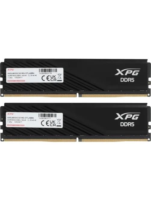 Модуль памяти ADATA DDR5 DIMM 32GB(2x16gb)6000MHz(AX5U6000C3016G-DTLABRBK)