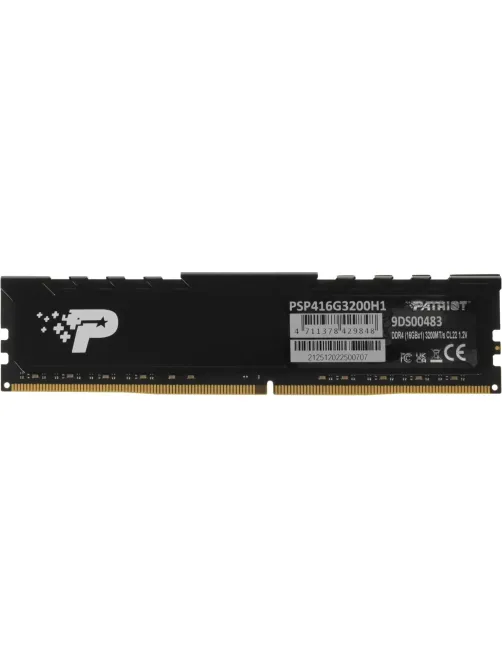 Модуль памяти Patriot Memory DDR4 DIMM 16GB 3200Мгц(PSP416G3200H1)