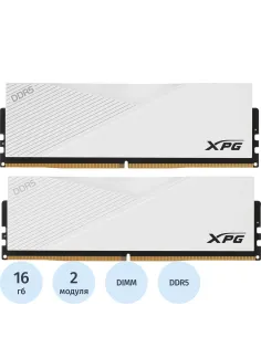 Модуль памяти ADATA DDR5 DIMM 32GB 6400MHz 2x16GB(AX5U6400C3216G-DCLARWH)