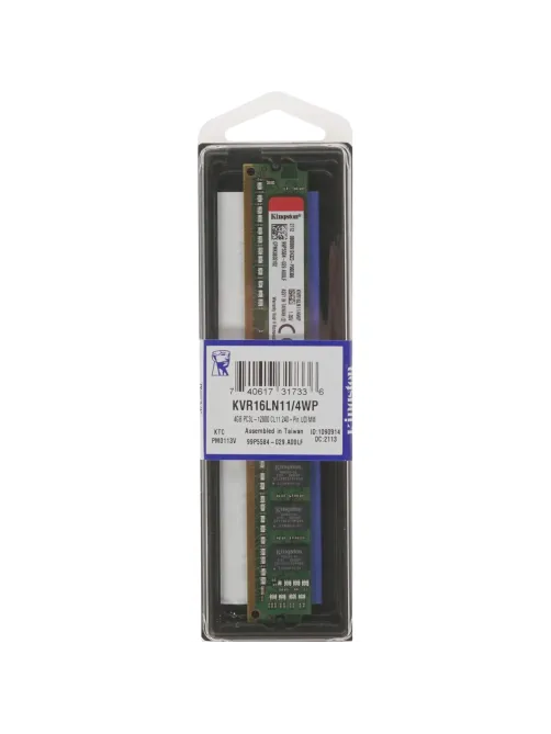 Модуль памяти Kingston DDR3L DIMM 4GB 1600Мгц (KVR16LN11/4WP)