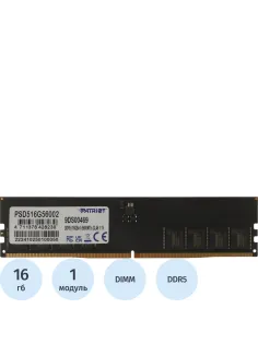 Модуль памяти Patriot DDR 5 DIMM 16Gb 5600Мгц(PSD516G56002)