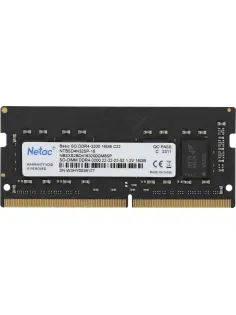 Модуль памяти Netac SO-DIMM DDR4 16Gb, 3200Мгц (NTBSD4N32SP-16)