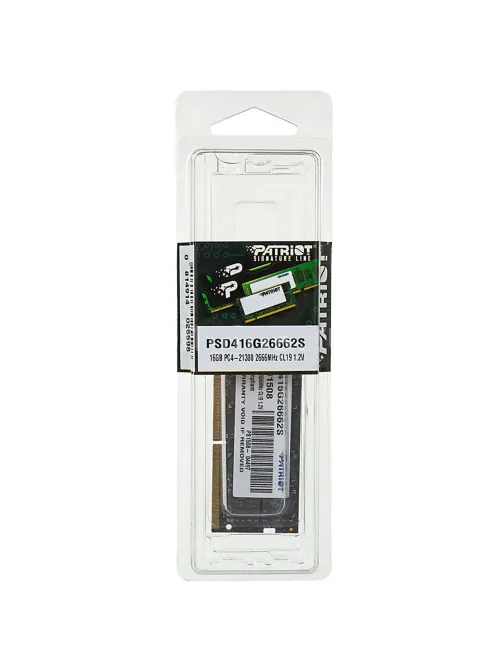 Модуль памяти Patriot DDR4 SO-DIMM 16Gb 2666МГц CL19 (PSD416G26662S)