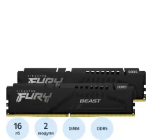 Модуль памяти Kingston FURY DDR5 DIMM 32GB(2x16Gb) 5200Мгц(KF552C40BBK2-32)