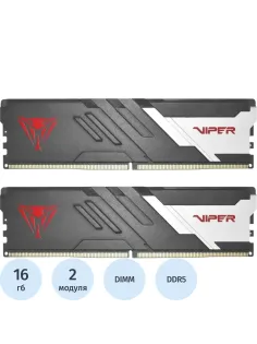 Модуль памяти Patriot Viper DDR5 DIMM 32Gb(2x16Gb) 6000Мгц(PVV532G600C30K) 