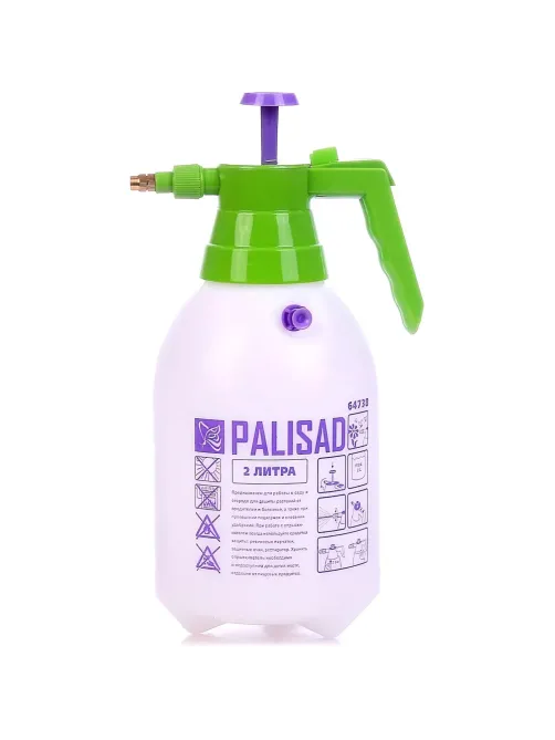 Опрыскиватель 2 л ручной с насосом и клапаном сброса давления Palisad 64738